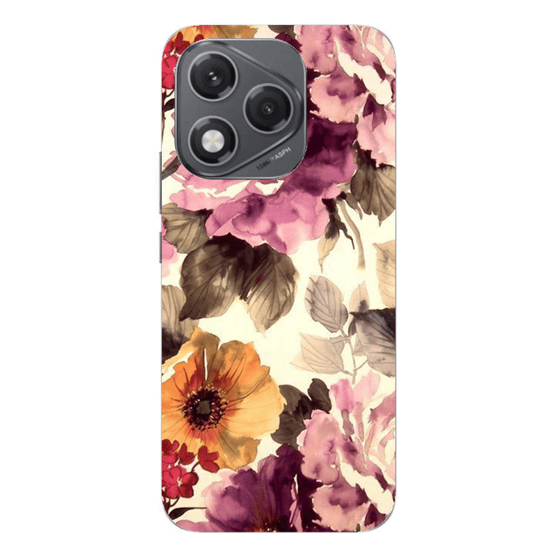Honor 400 Lite Daisies and roses Transparent Silicone TPU Θήκη